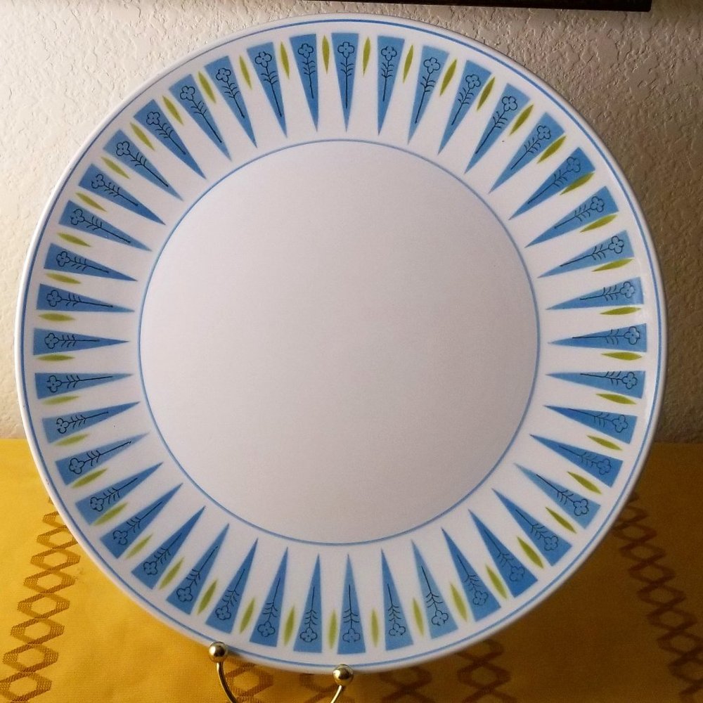 Mikasa Blue Point, Cera Stone, 12” Chop Plate, Japan